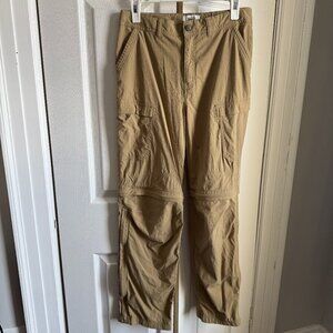 REI Girls Convertible Cargo Zip Off Hiking Pants - Khaki - Size XL (18)